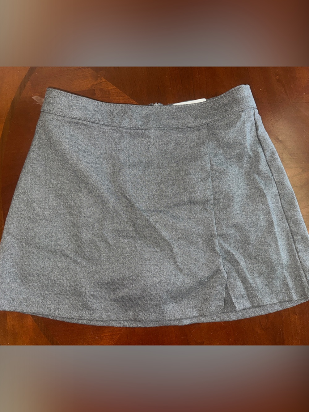 Grey Mini Skirt - Classic Straight Cut